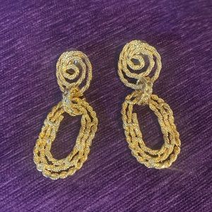 Gold statement jewelry